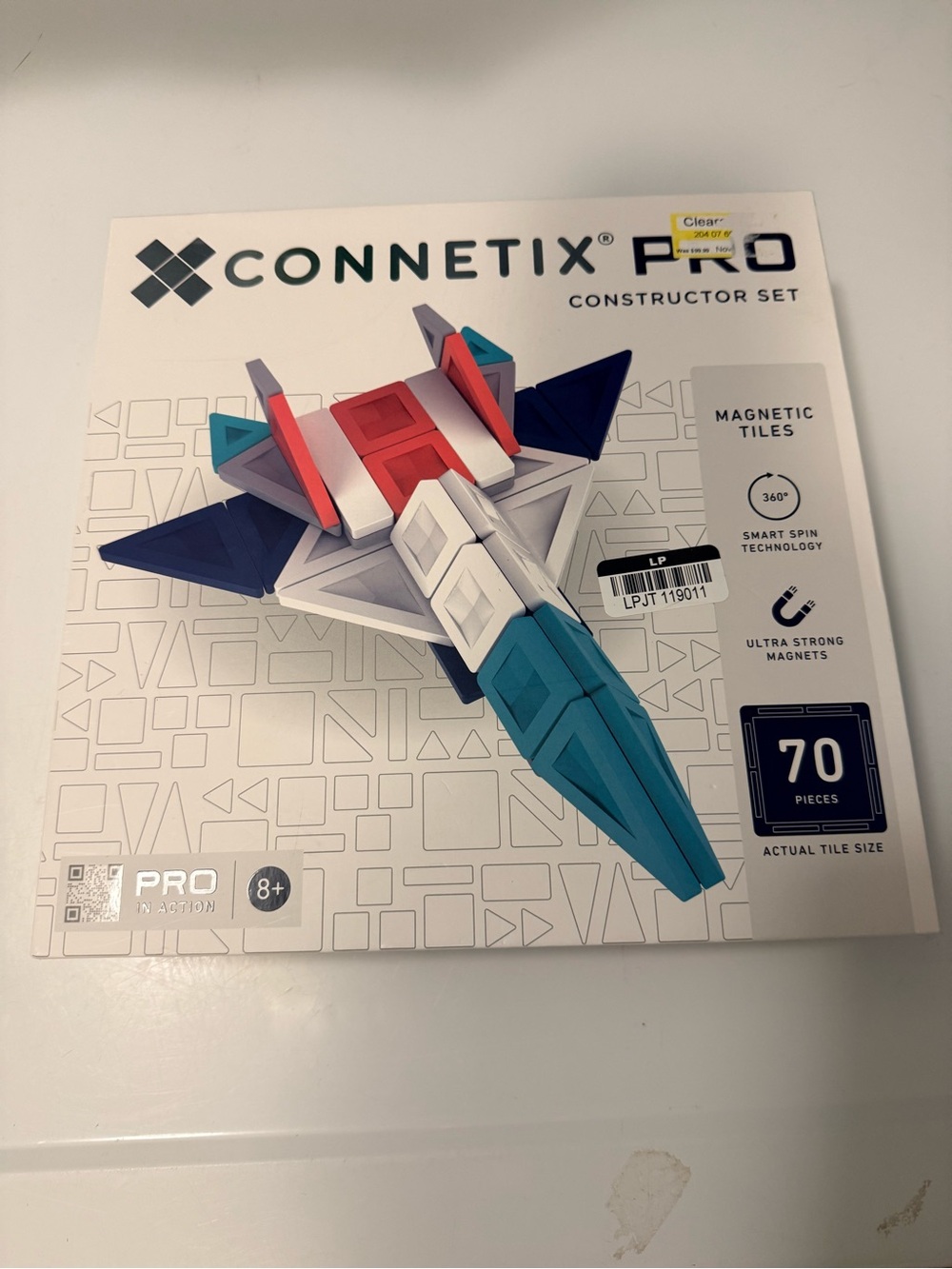 Connetix Pro Constructor Set - White, Teal, Navy, Red
